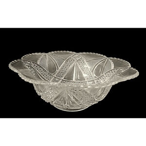 Bryce Higbee "Anona" aka Twin Teardrops EAPG Vintage Small Serving Bowl 8 1/2"
